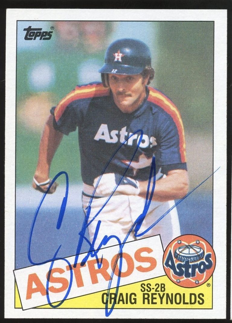 Craig Reynolds #156 signed autograph auto 1985 Topps Baseball Trading Card