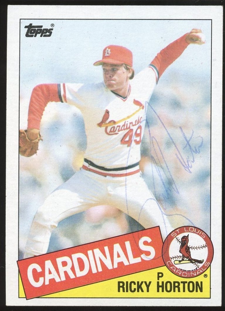 Ricky Horton #321 signed autograph auto 1985 Topps Baseball Trading Card