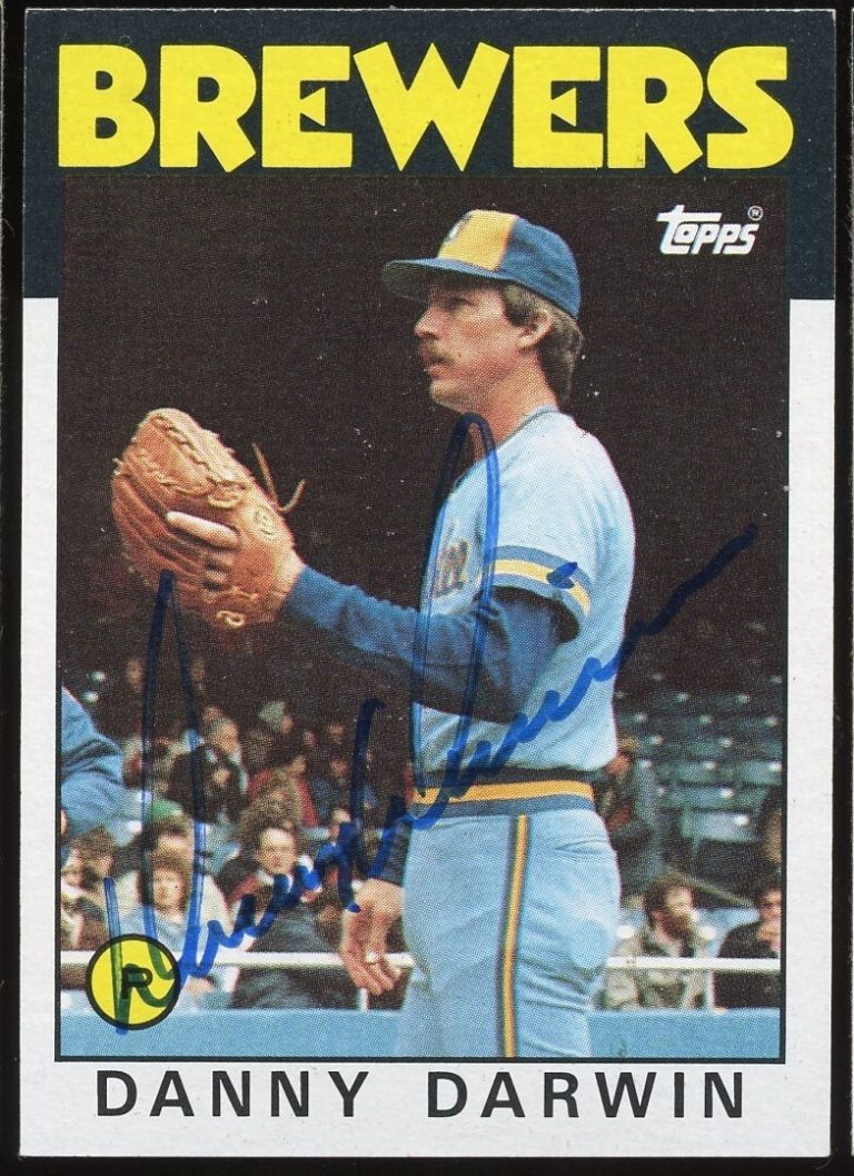 Danny Darwin #519 signed autograph auto 1986 Topps Baseball Trading Card