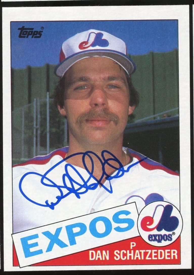 Dan Schatzeder #501 signed autograph auto 1985 Topps Baseball Trading Card