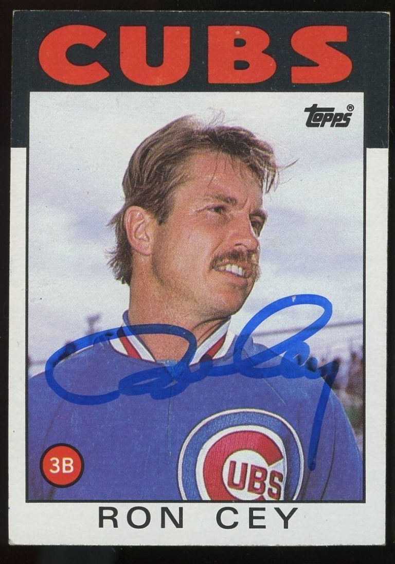 Ron Cey #669 signed autograph auto 1986 Topps Baseball Trading Card