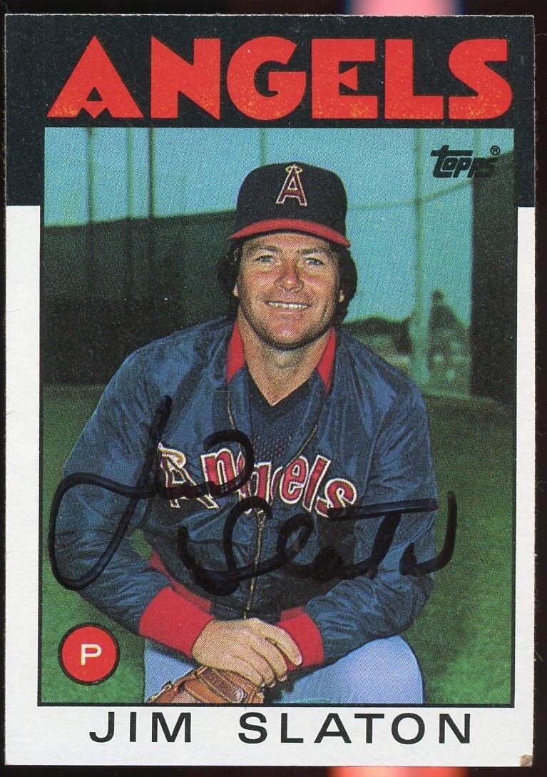 Jim Slaton #579 signed autograph auto 1986 Topps Baseball Trading Card