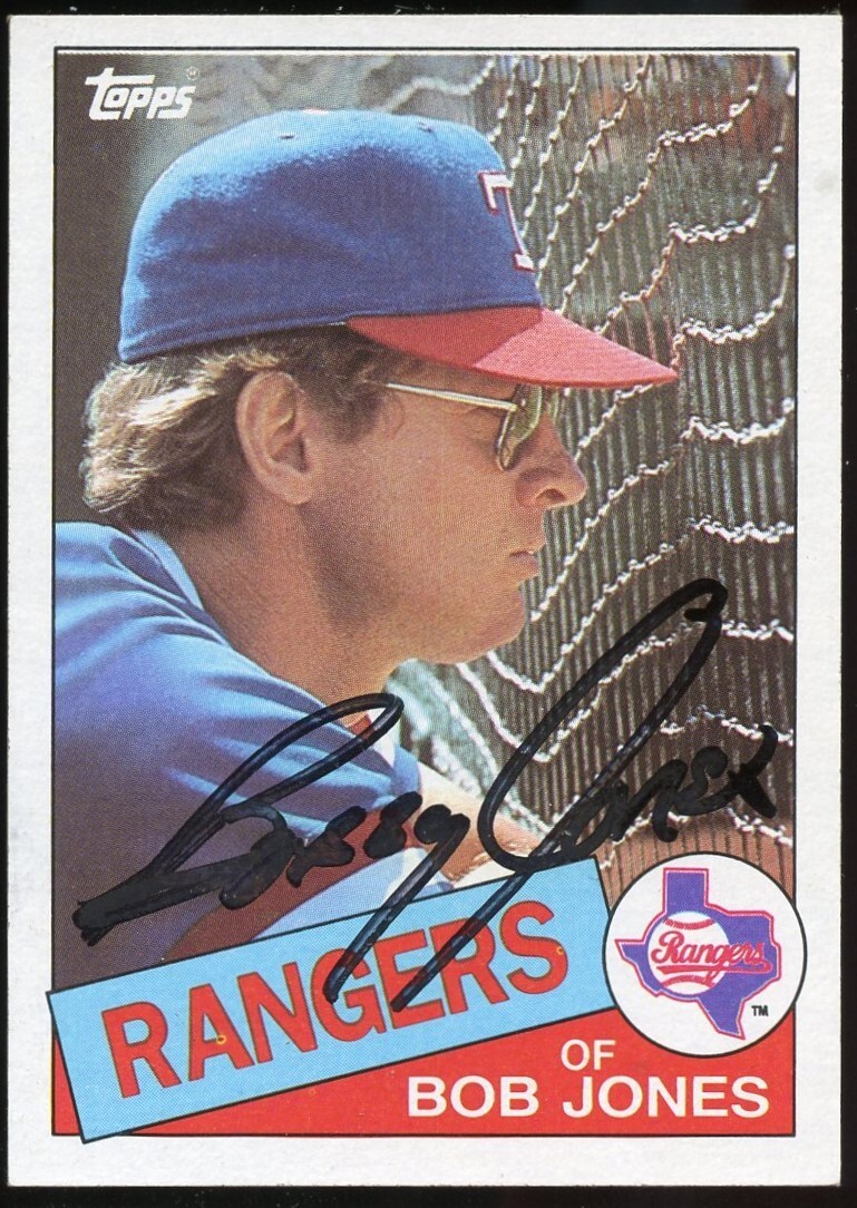 Bob Jones #648 signed autograph auto 1985 Topps Baseball Trading Card