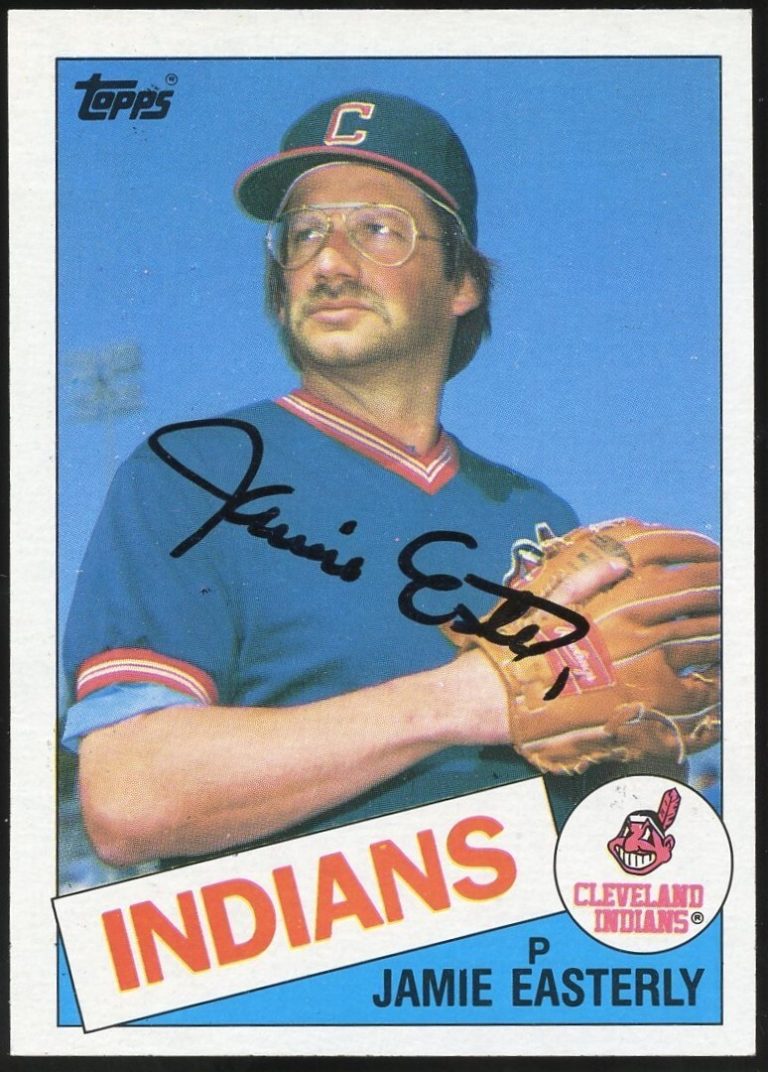 Jamie Easterly #764 signed autograph auto 1985 Topps Baseball Trading Card