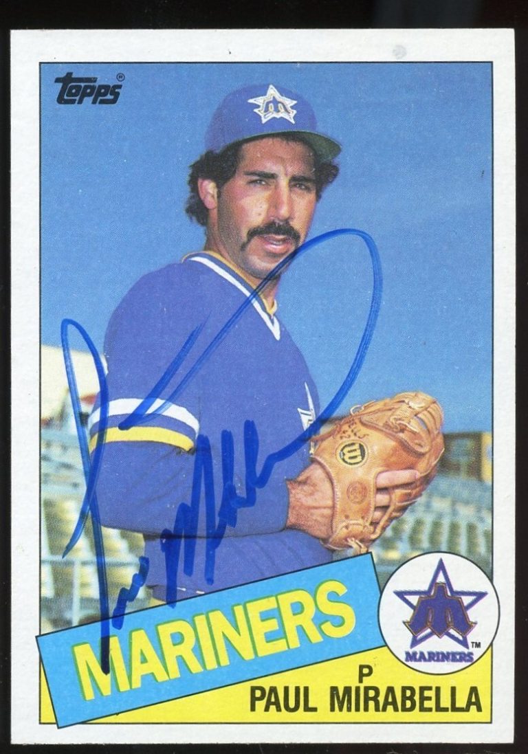 Paul Mirabella #766 signed autograph auto 1985 Topps Baseball Trading Card