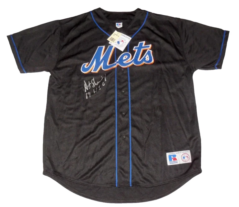 ART SHAMSKY AUTOGRAPHED JERSEY (NEW YORK METS) - 1969 W.S. CHAMPION!