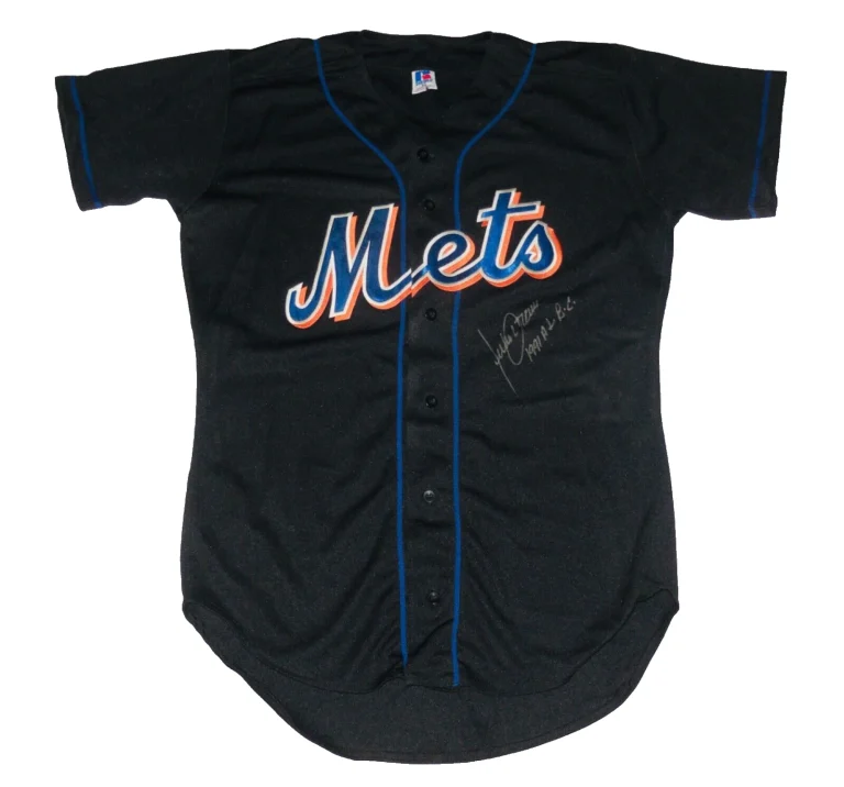 JULIO FRANCO AUTOGRAPHED JERSEY (NEW YORK METS) - 1991 AL BATTING CHAMP!