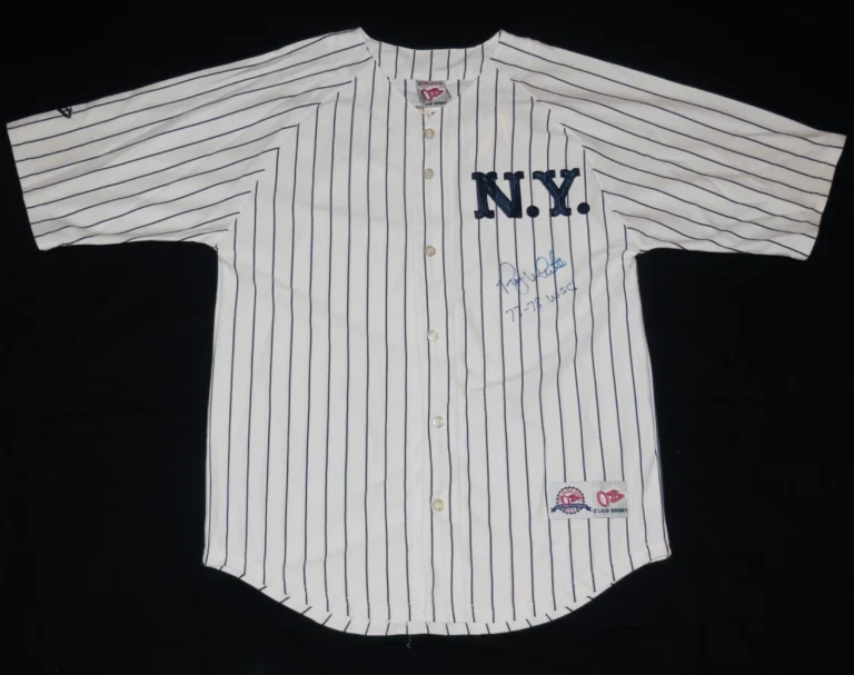 ROY WHITE AUTOGRAPHED JERSEY (NEW YORK YANKEES) - 1977 & 1978 W.S. CHAMPIONS!