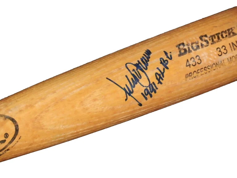 JULIO FRANCO AUTOGRAPHED BAT (TEXAS RANGERS) - Spring Training Used Bat!