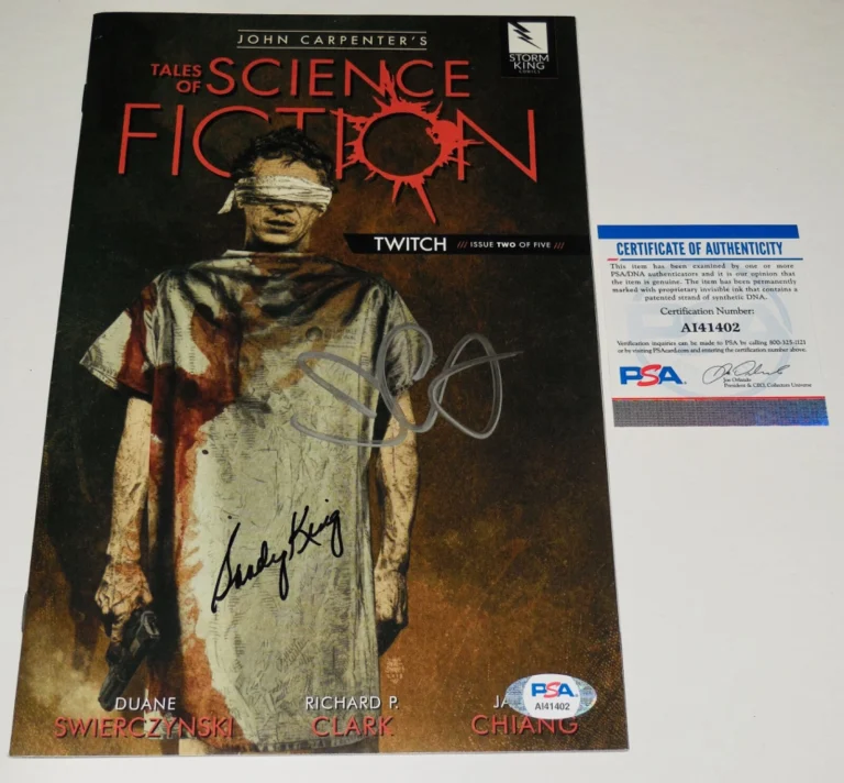 JOHN CARPENTER & SANDY KING AUTOGRAPHED COMIC BOOK (SCIENCE FICTION) - PSA DNA!