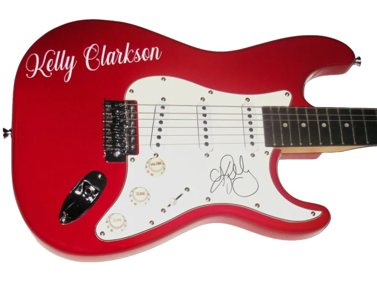 KELLY CLARKSON AUTOGRAPHED GUITAR (SINGER / SONGWRITER) - W/ COA!