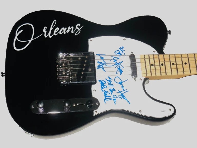 ORLEANS AUTOGRAPHED ELECTRIC GUITAR (5 SIGNATURES) - JSA COA!