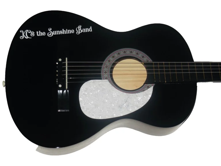 HARRY CASEY AUTOGRAPHED ACOUSTIC GUITAR (KC & THE SUNSHINE BAND) - W/ COA!