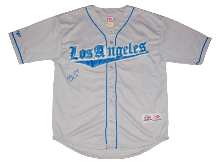 ROGER CRAIG AUTOGRAPHED JERSEY (BROOKLYN / L.A. DODGERS) - 3X W.S. CHAMPION!