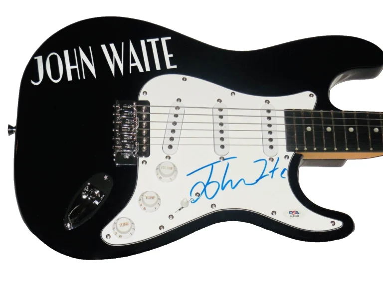 JOHN WAITE AUTOGRAPHED ELECTRIC GUITAR (BAD ENGLISH / MISSING YOU) - PSA DNA!