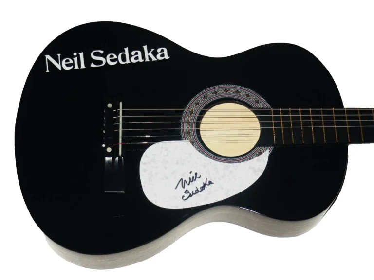 NEIL SEDAKA AUTOGRAPHED ACOUSTIC GUITAR (SINGER / SONGWRITER) - W/ COA!