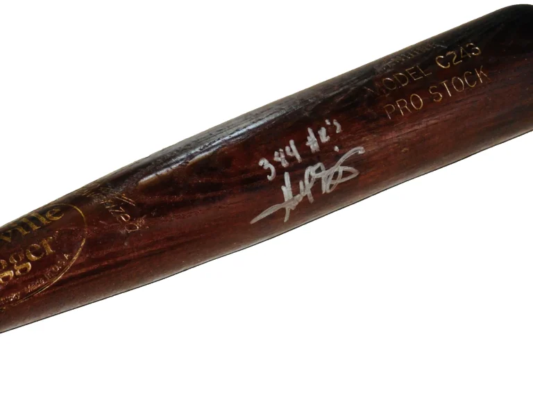 HAROLD BAINES AUTOGRAPHED BAT (WHITE SOX / ORIOLES) - Spring Training Used Bat!