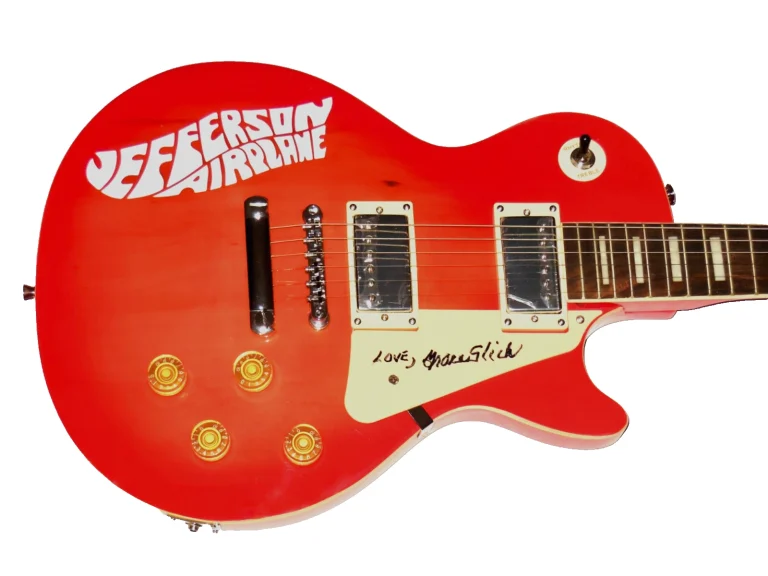 GRACE SLICK AUTOGRAPHED ELECTRIC GUITAR (JEFFERSON AIRPLANE) - W/ COA!