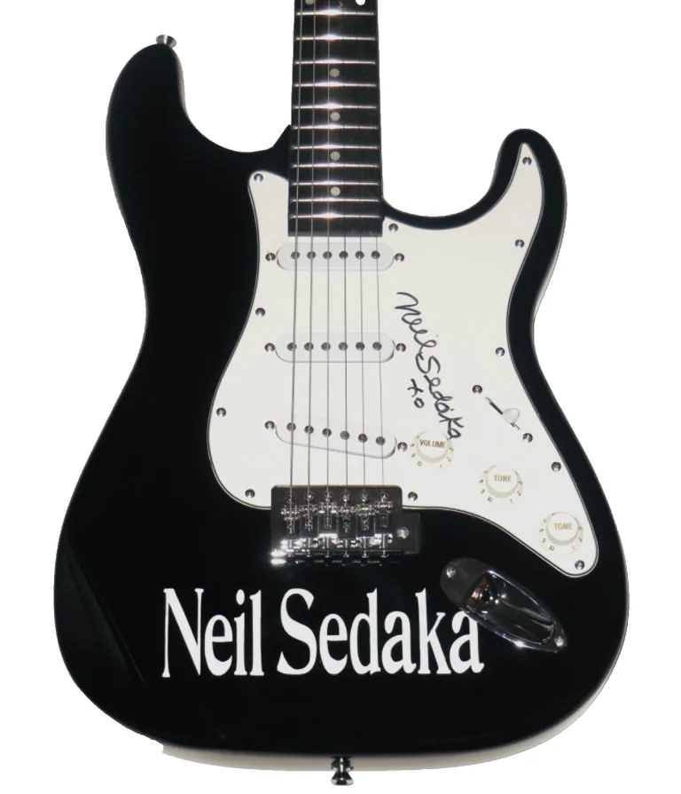NEIL SEDAKA AUTOGRAPHED ELECTRIC GUITAR (SINGER / SONGWRITER) - W/ COA!