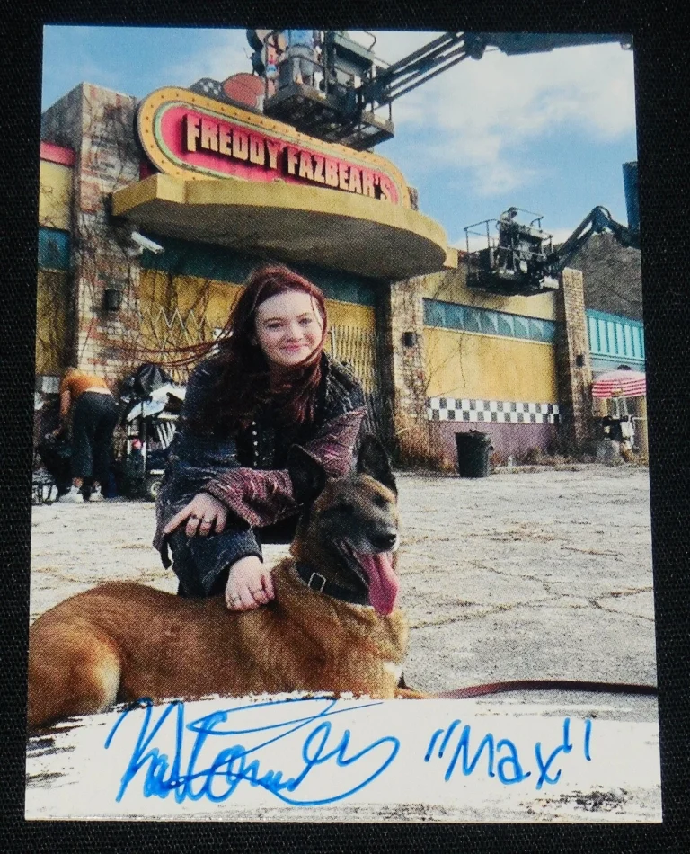 KAT CONNER STERLING AUTOGRAPHED TRADING CARD (FIVE NIGHTS AT FREDDYS) - JSA COA!