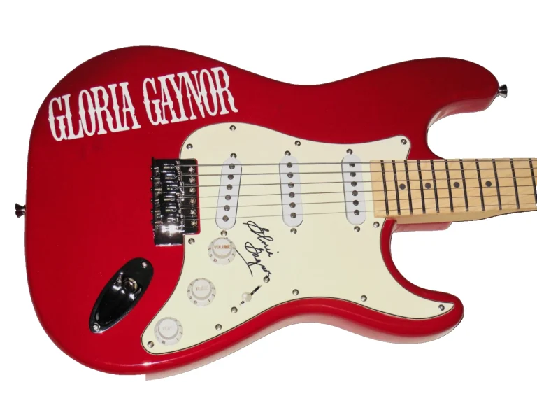 GLORIA GAYNOR AUTOGRAPHED ELECTRIC GUITAR (I WILL SURVIVE) - W/ COA!