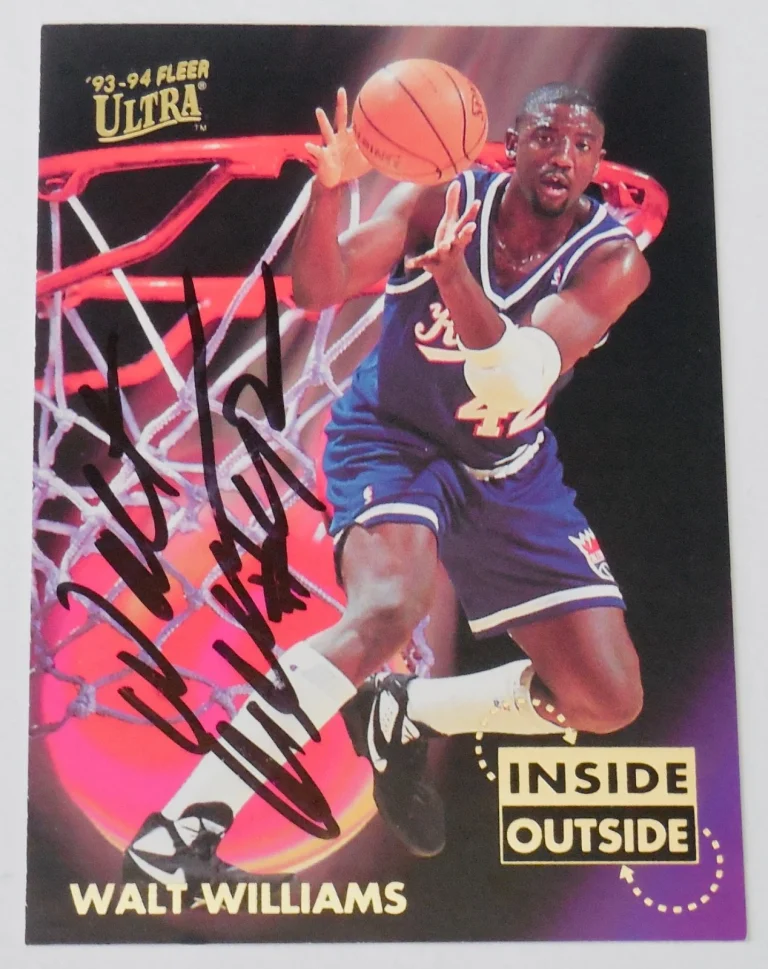 WALT WILLIAMS 1994 FLEER ULTRA AUTOGRAPHED 