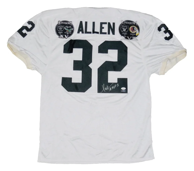MARCUS ALLEN AUTOGRAPHED CUSTOM JERSEY (LOS ANGELES RAIDERS) - JSA COA!