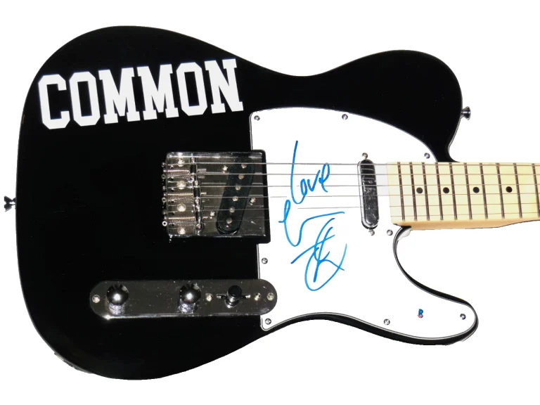 COMMON AUTOGRAPHED ELECTRIC GUITAR (RAPPER / ACTOR) - BECKETT COA!