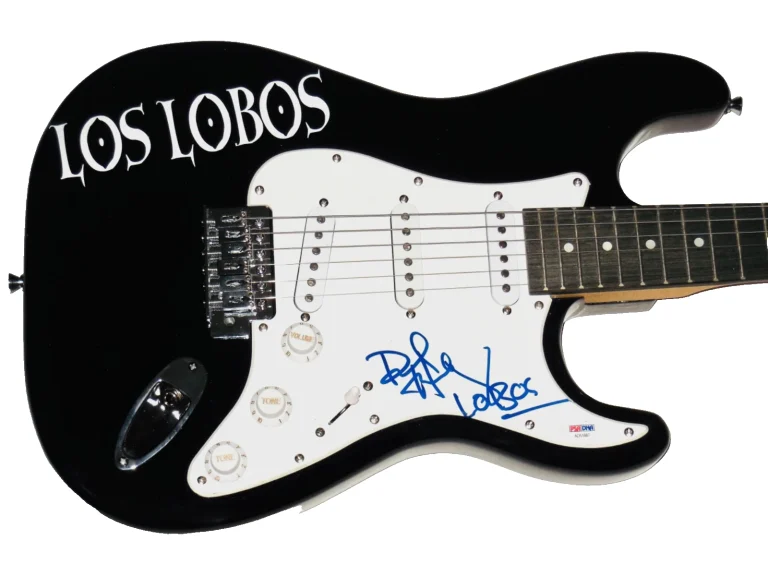 DAVID HIDALGO AUTOGRAPHED ELECTRIC GUITAR (LOS LOBOS) - PSA DNA!