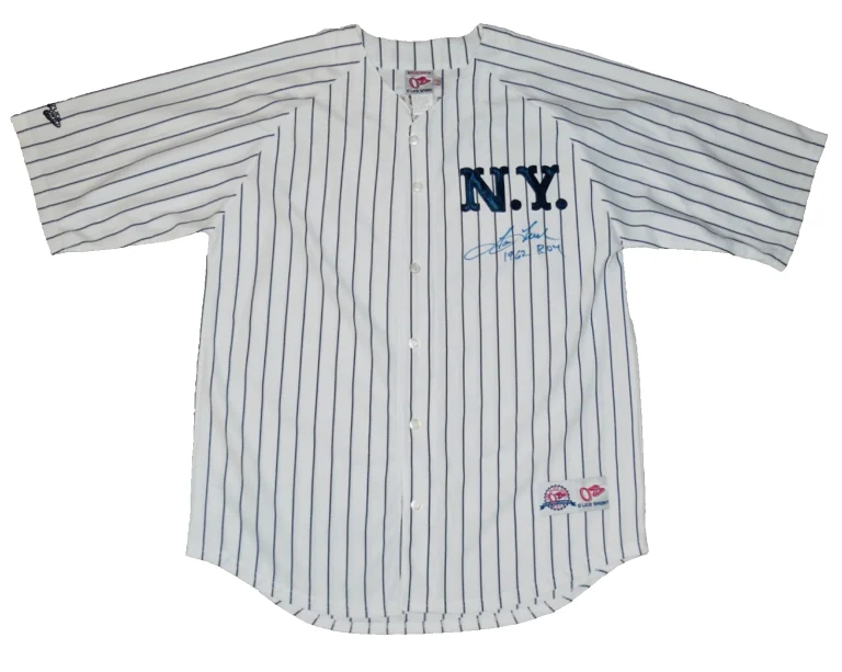 TOM TRESH AUTOGRAPHED JERSEY (NEW YORK YANKEES) - 1962 ROOKIE OF THE YEAR!