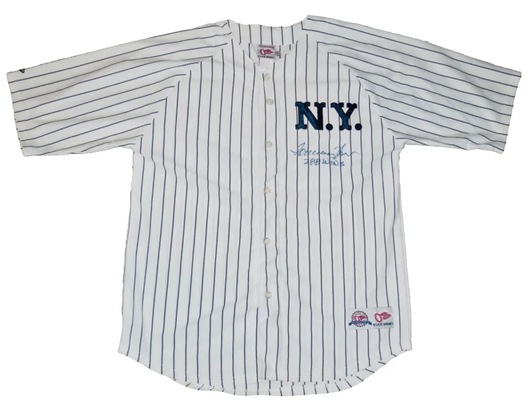 TOMMY JOHN AUTOGRAPHED JERSEY (NEW YORK YANKEES) - 288 CAREER WINS!