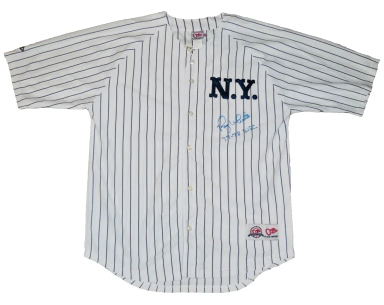 ROY WHITE AUTOGRAPHED JERSEY (NEW YORK YANKEES) - 1977 & 1978 W.S. CHAMPION!