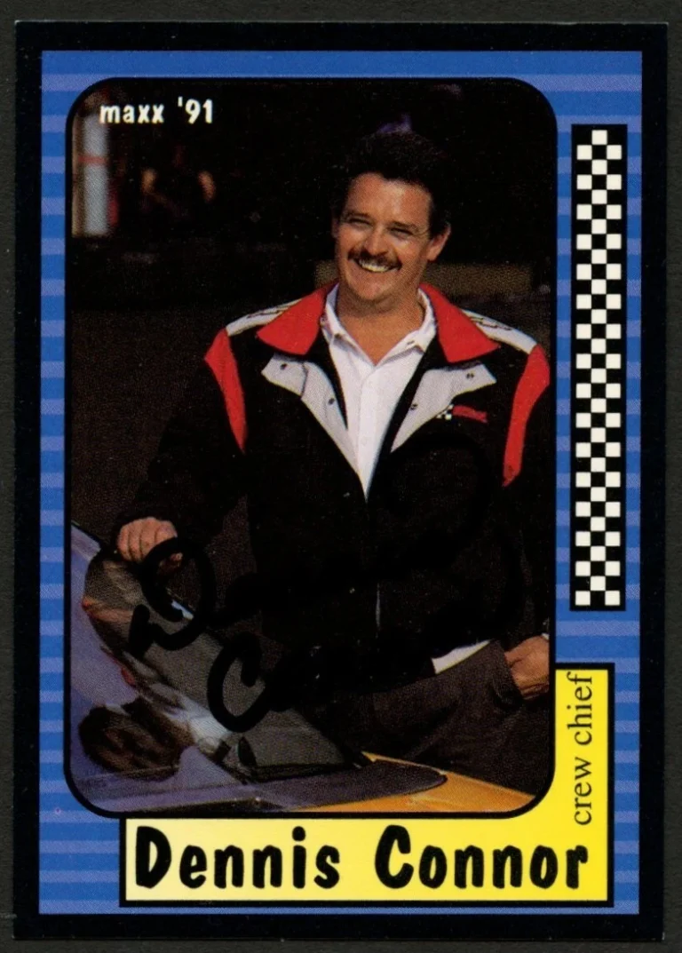 Dennis Connor #121 signed autograph auto 1991 Maxx NASCAR Racing Trading Card