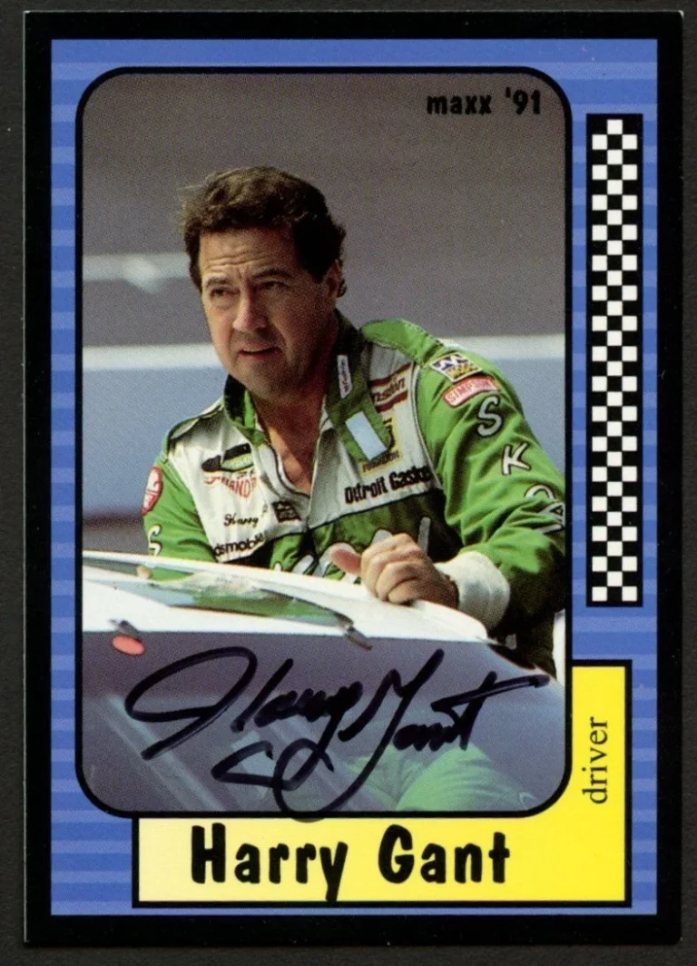 Harry Gant #33 signed autograph auto 1991 Maxx NASCAR Racing Trading Card