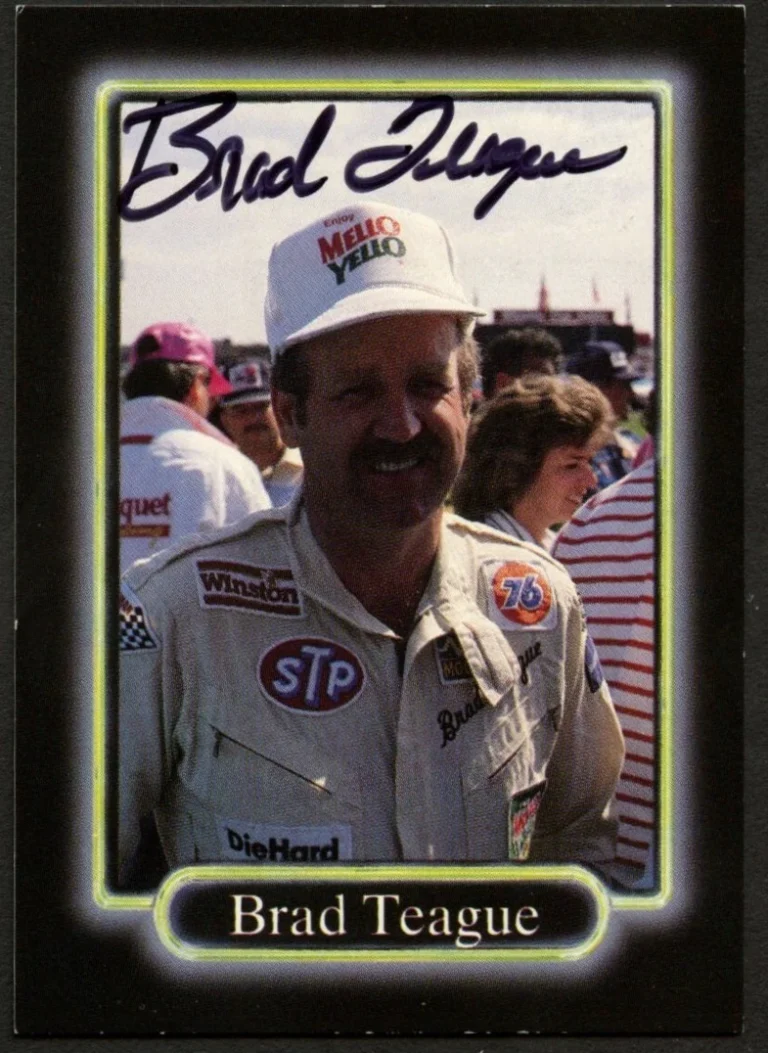 Brad Teague #67 signed autograph auto 1990 Maxx NASCAR Racing Trading Card