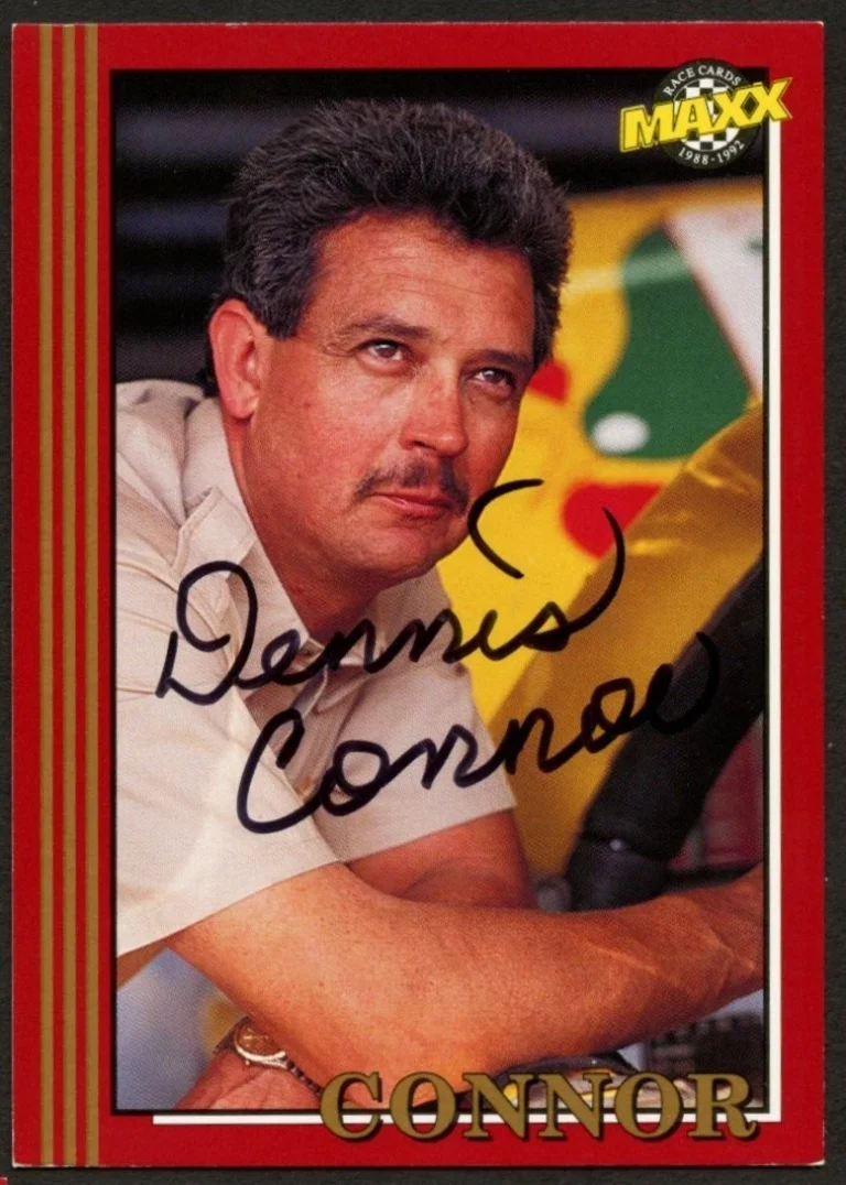 Dennis Connor #177 signed autograph auto 1992 Maxx NASCAR Racing Trading Card