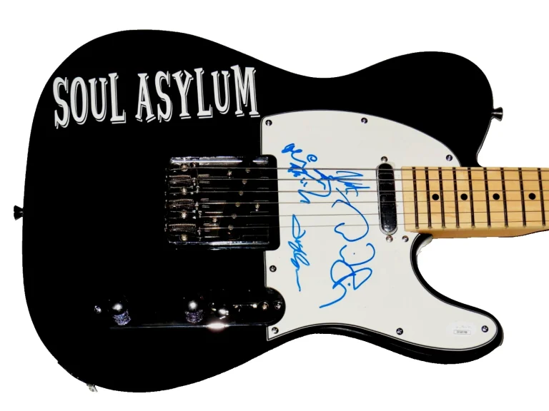 SOUL ASYLUM AUTOGRAPHED ELECTRIC GUITAR (4 SIGNATURES) - JSA COA!