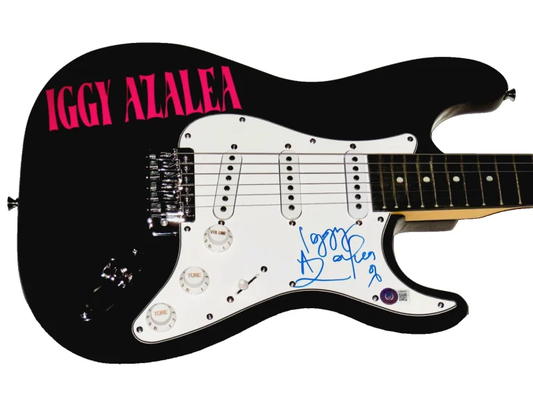 IGGY AZALEA AUTOGRAPHED ELECTRIC GUITAR - BECKETT COA!