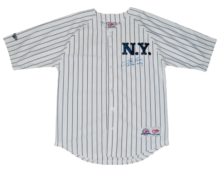 TOM TRESH AUTOGRAPHED JERSEY (NEW YORK YANKEES) - 1962 ROOKIE OF THE YEAR!