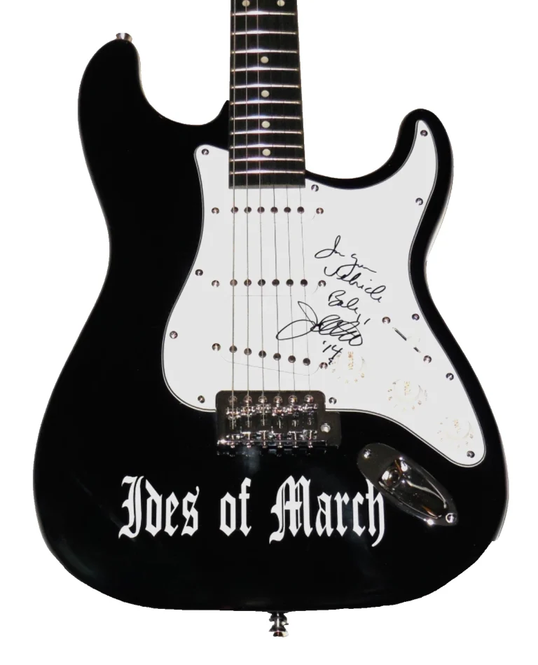 JIM PETRICK AUTOGRAPHED ELECTRIC GUITAR (IDES OF MARCH) - JSA COA!