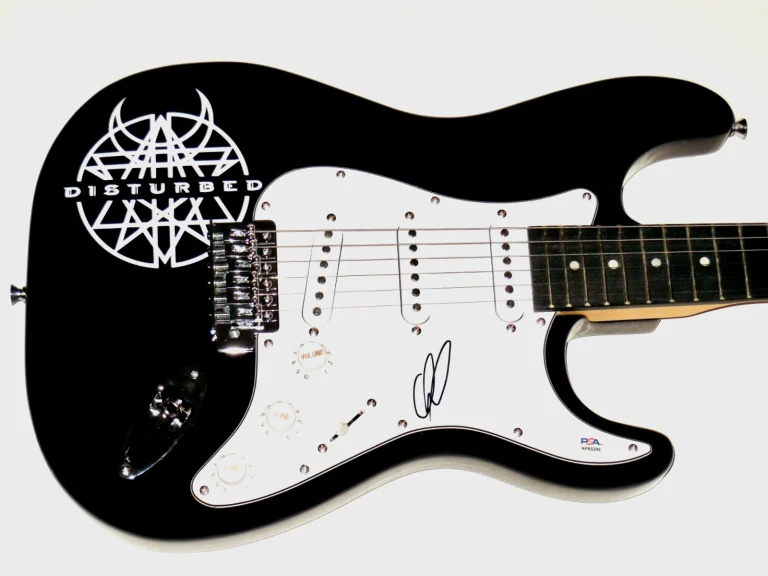 DAVID DRAIMAN AUTOGRAPHED ELECTRIC GUITAR (DISTURBED) - PSA DNA!