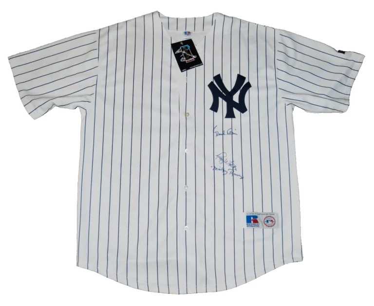 MICKEY RIVERS, PAUL BLAIR, & ROY WHITE AUTOGRAPHED JERSEY (NEW YORK YANKEES)