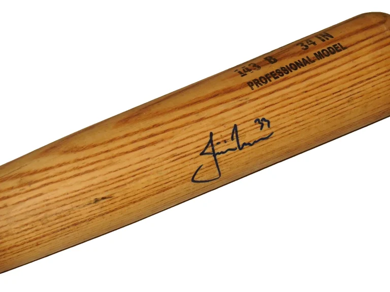 JUSTIN MORNEAU AUTOGRAPHED BAT (MINNESOTA TWINS) - Spring Training Used Bat!