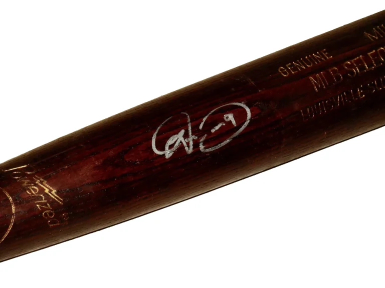DOMONIC BROWN AUTOGRAPHED BAT (PHILADELPHIA PHILLIES) - Spring Training Used Bat