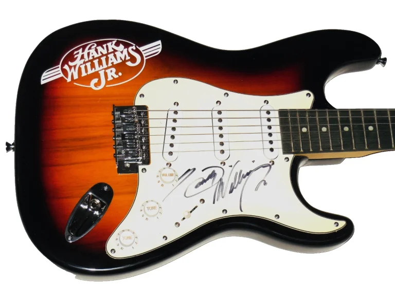 HANK WILLIAMS JR. AUTOGRAPHED ELECTRIC GUITAR (BOCEPHUS) - W/ COA!
