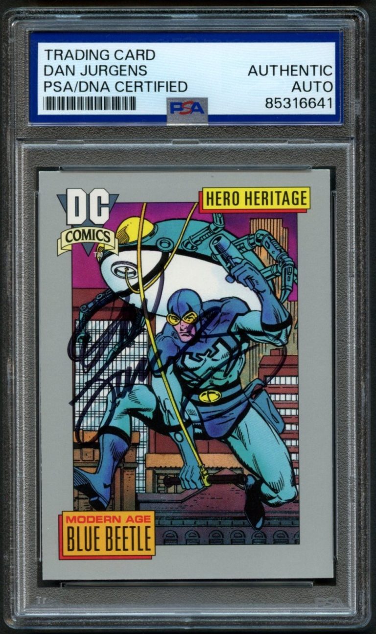 Dan Jurgens #3 signed autograph 1991 DC Comic Book Writer Trading Card PSA