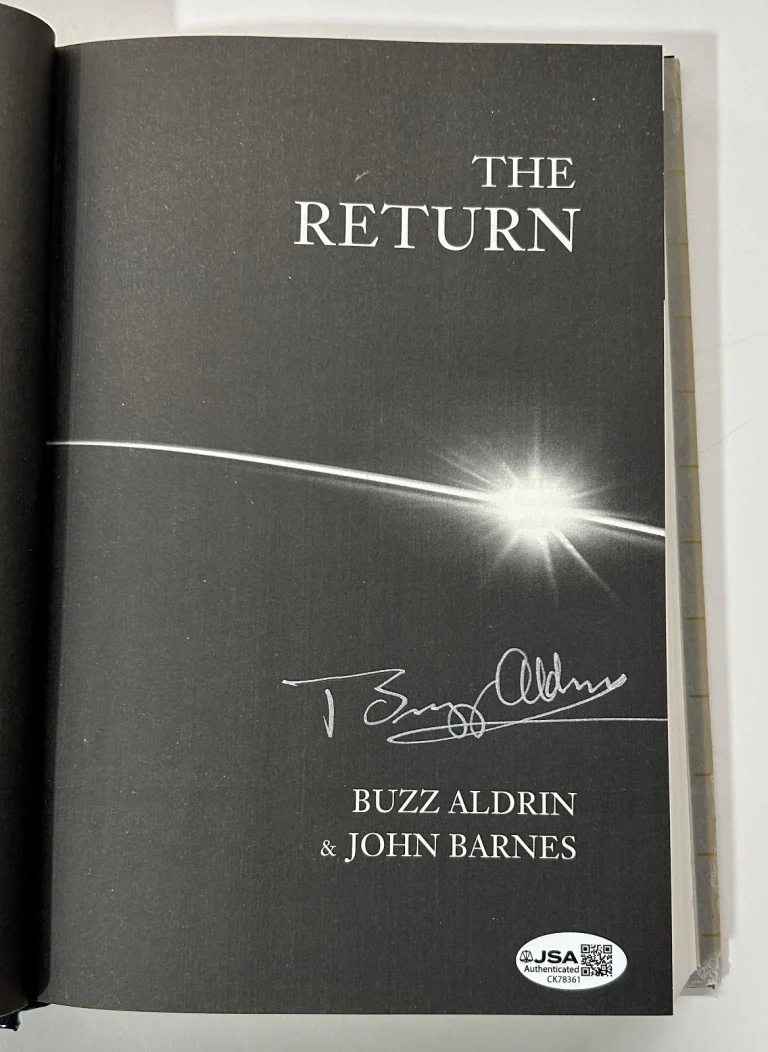 Buzz Aldrin SIGNED The Return 1st Edition HC Book JSA COA Apollo NASA Astronaut