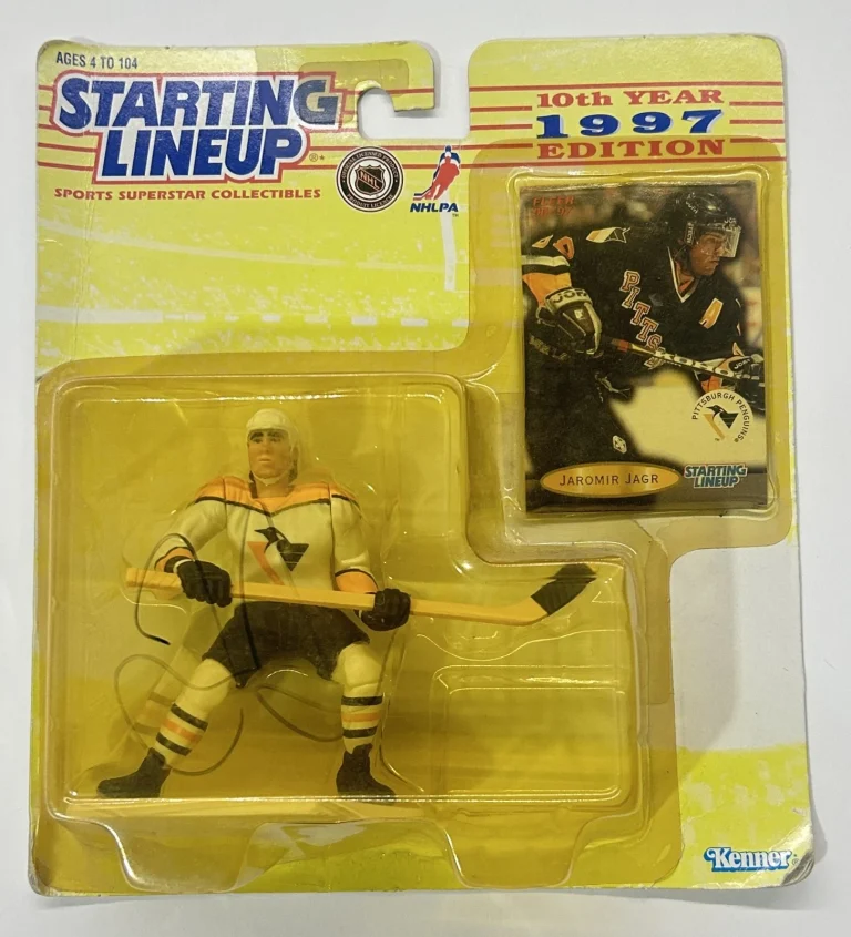 Jaromir Jagr SIGNED 1997 Kenner Starting Lineup Hockey Action Figure JSA COA