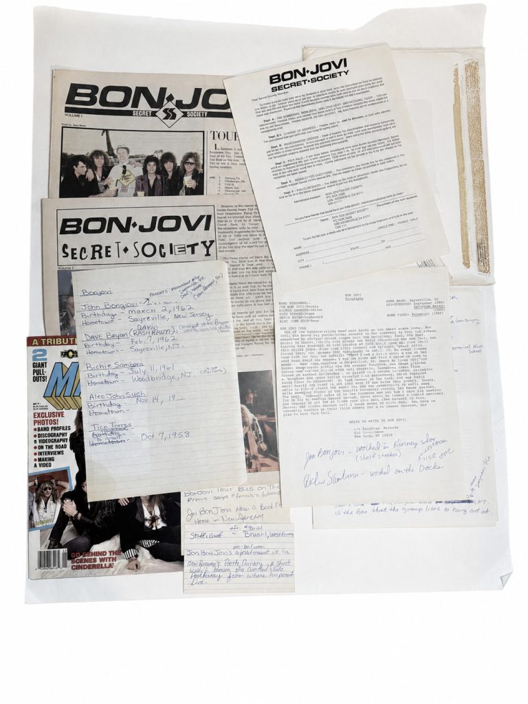 Bon Jovi Secret Society Fan Club Newsletters 2 & 3 Metal Madness 1980s Rare Lot