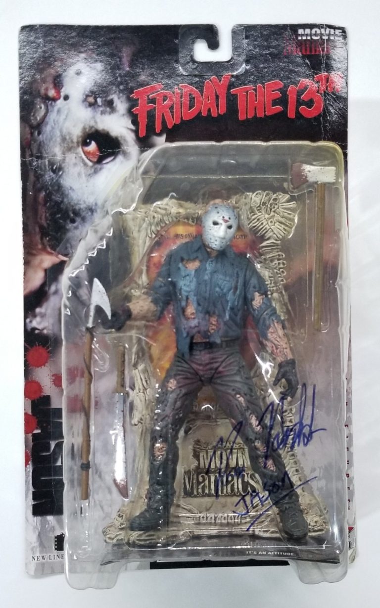 Kane Hodder SIGNED Movie Maniacs Friday The 13th Jason Action Figure JSA COA